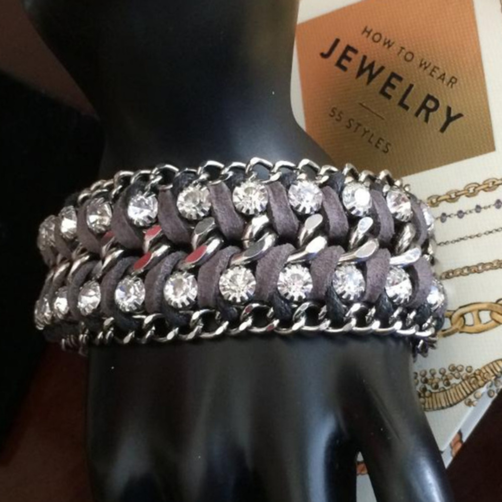chain & crystal Bracelet